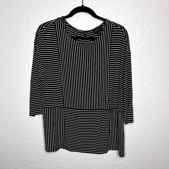 J. Jill Wearever Collection Womens‎ Striped Shirt Size M - Picture 1 of 7